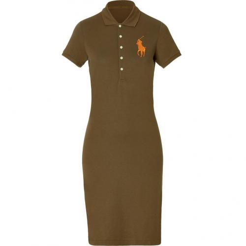 Ralph Lauren Olive Moss Stretch Mesh English Dress