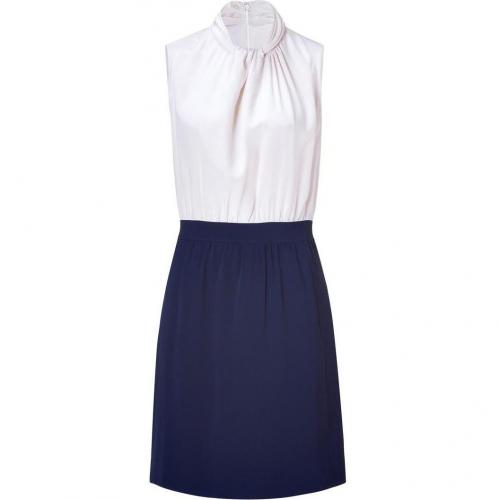 Raoul Vanilla/Deep Blue Twist Dress