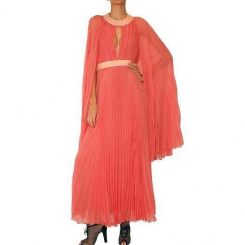 Richard Nicoll Kleid In Falten Gelegter Chiffon  Crepe Cape