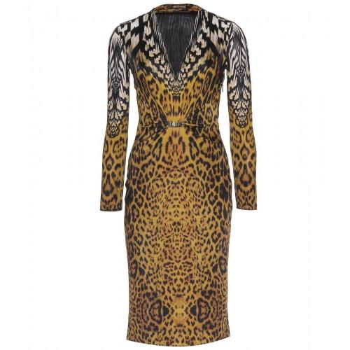 Roberto Cavalli Animal-Print-Kleid