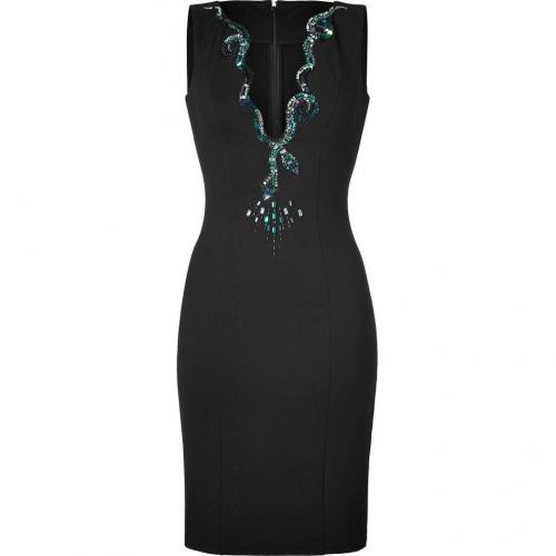 Roberto Cavalli Black Embellished Dress