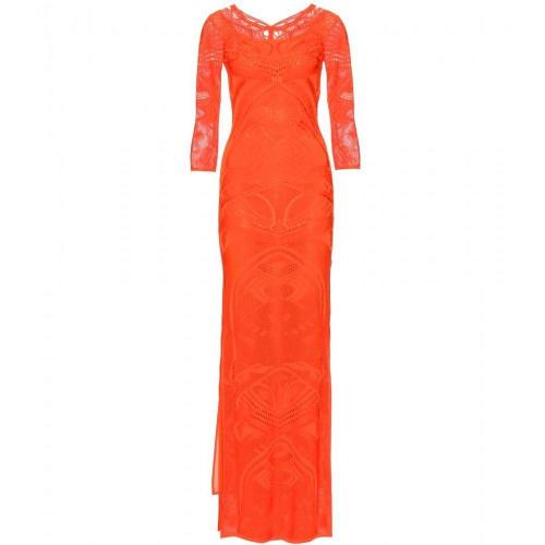 Roberto Cavalli Bodenlanges Häkelkleid