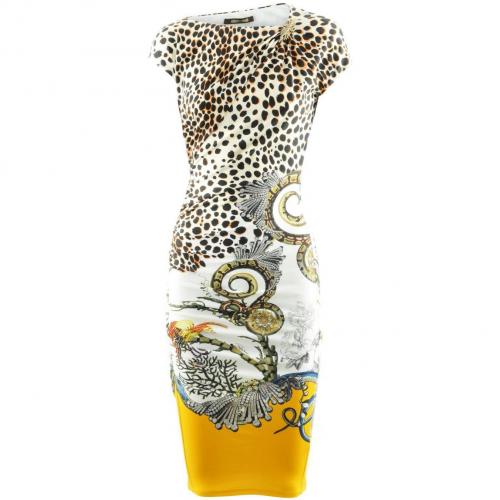 Roberto Cavalli Leo Reptile Print Dress