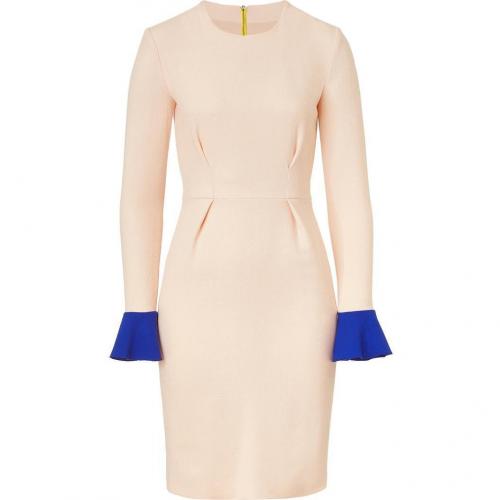 Roksanda Ilincic Blush Wool Crepe Sheath Dress