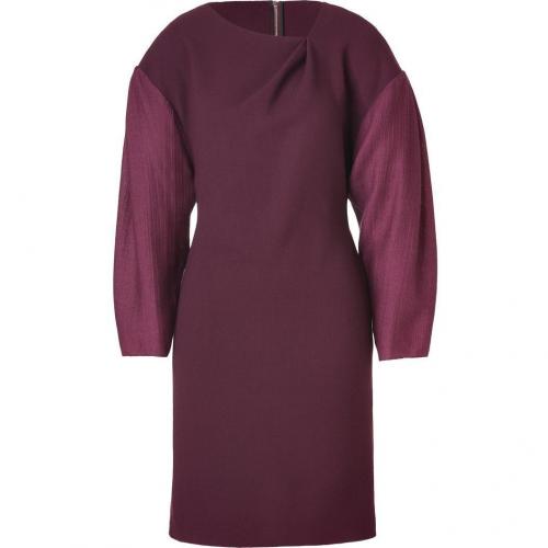 Roksanda Ilincic Burgundy Wool-Silk Dress