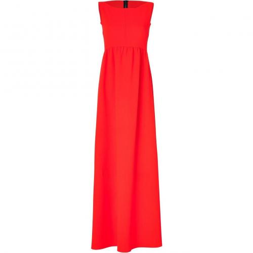 Roksanda Ilincic Fluo Red Double Wool-Crepe Sawter Dress