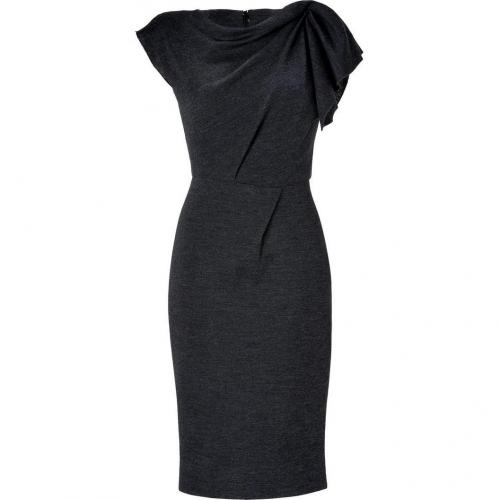 Roksanda Ilincic Grey Heather Wool Sheath Dress