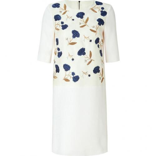 Roksanda Ilincic Ivory Embroidered Sheath Dress