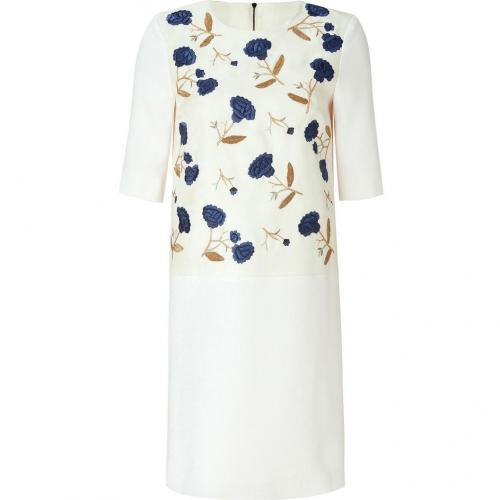 Roksanda Ilincic Ivory Embroidered Sheath Dress