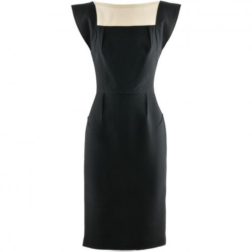 Roland Mouret Black Cream Dress Watson