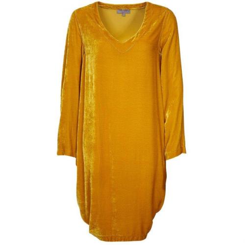 Sahara Velvet Jerseykleid tumeric 