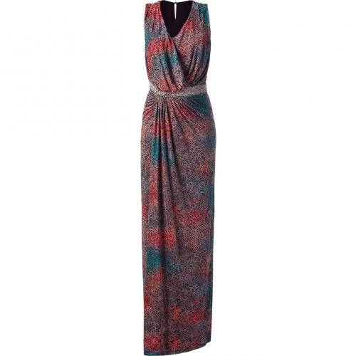 Saloni Multicolor Beaded Maxi Dress