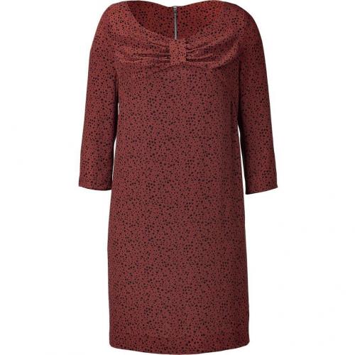 Sandro Brown Floral Print Dress
