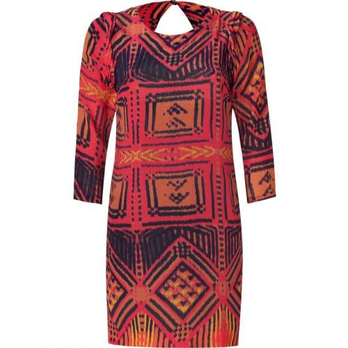 Sandro Red Multicolored Dress