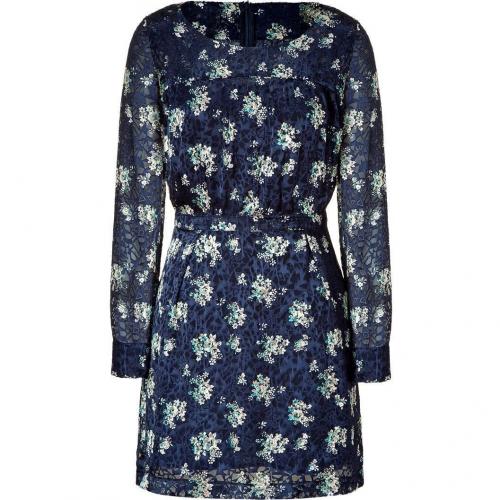 See by Chloé Navy Print Kleid