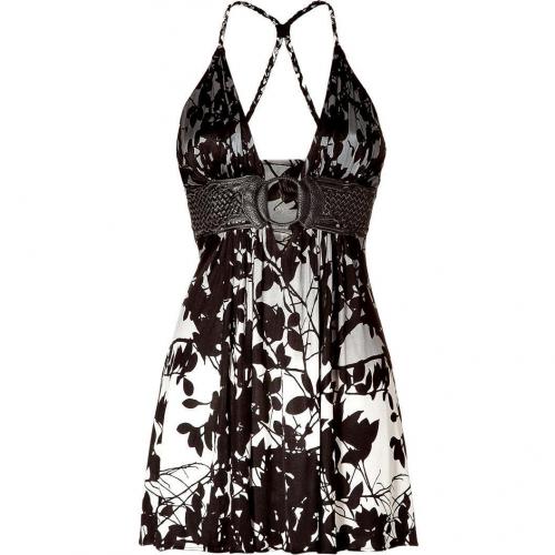 Sky Black/Pearl Printed Mini Dress