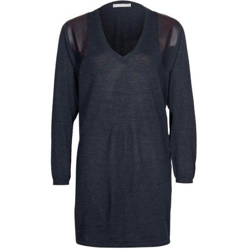 Stefanel Strickkleid dark grey mit Ärmeln 