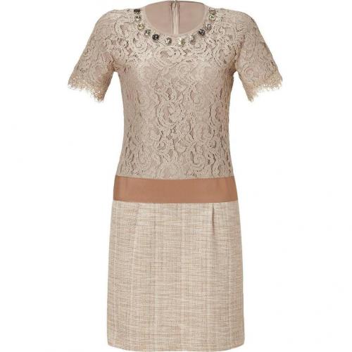 Steffen Schraut Desert Lace Mixed-Media Manhattan Dress