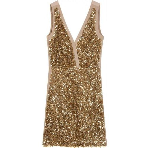 Amazon Pailletten Seidenkleid