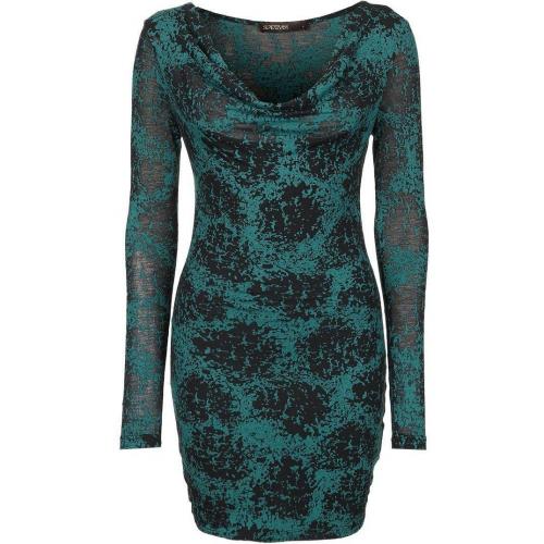 Supertrash Dedrape Jerseykleid emerald 