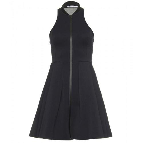 T by Alexander Wang Neopren-Kleid Schwarz