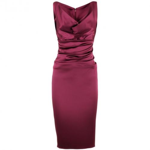 Talbot Runhof Burgundy Dress Voltaire