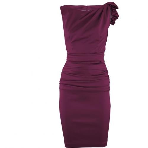 Talbot Runhof Burgundy Evening Dress Pooky2