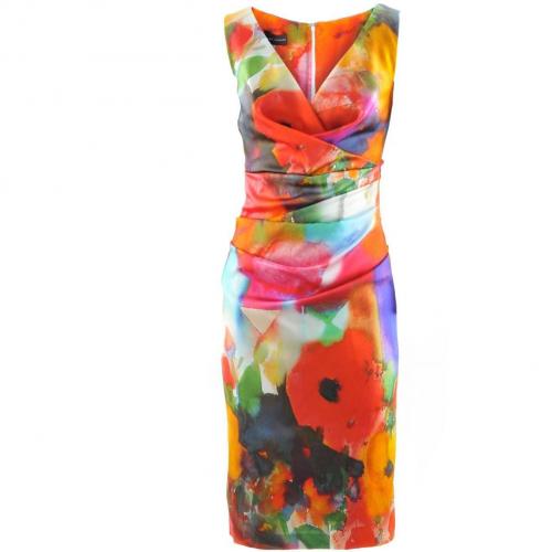 Talbot Runhof Orange Pink Multi Dress Vodice12