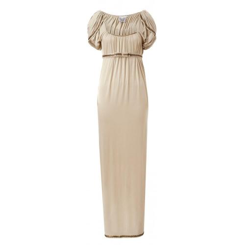 Thierry Colson Maxi Kleid Beige