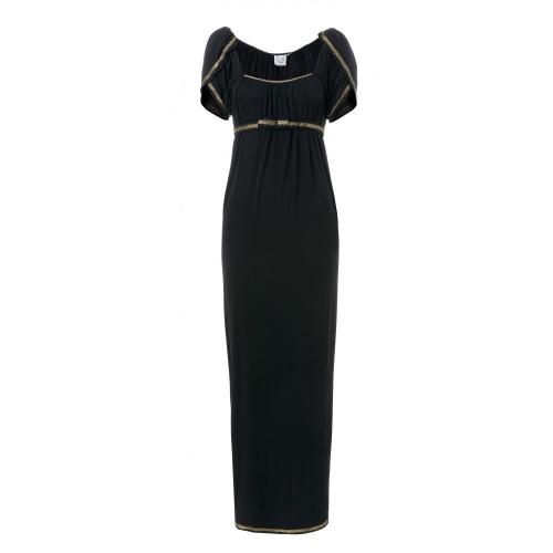 Thierry Colson Maxi Kleid Schwarz