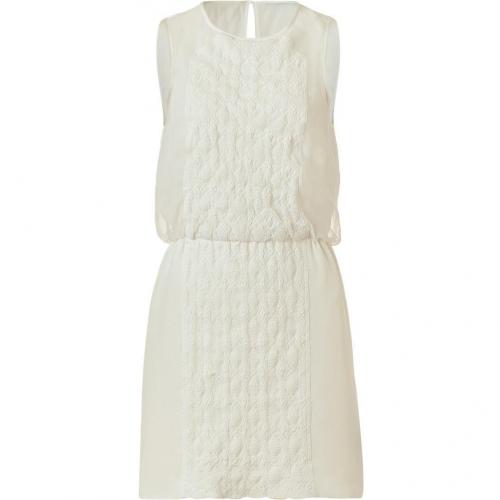 Tibi Cream White Embroidered Dress