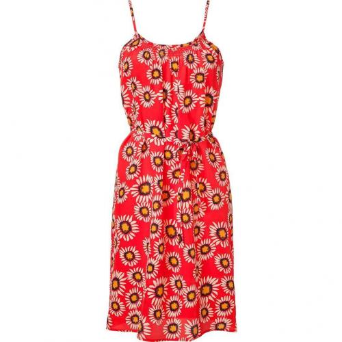 Tucker Red Lantern Sunflower Print Dress