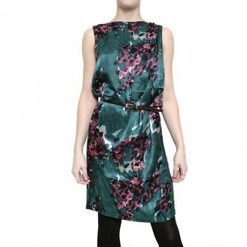 Twenty8Twelve Fleuron Druck Satin Kleid