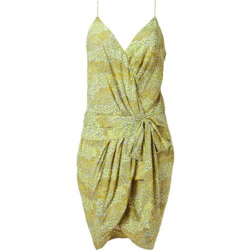 Twenty8twelve Silver Lemon Printed Draped Dress