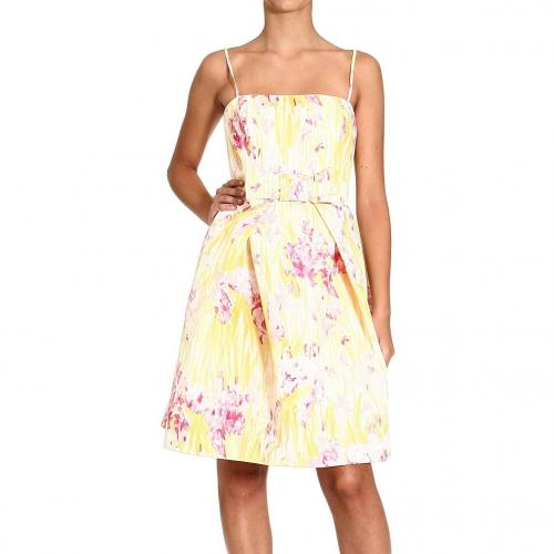 Valentino Braces floral print bow dress