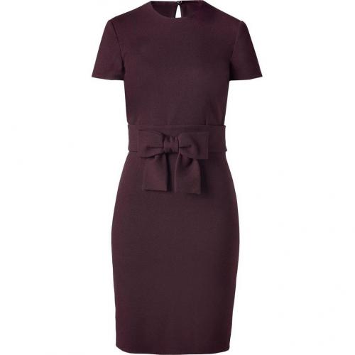 Valentino Burgundy Tie Waist Dress