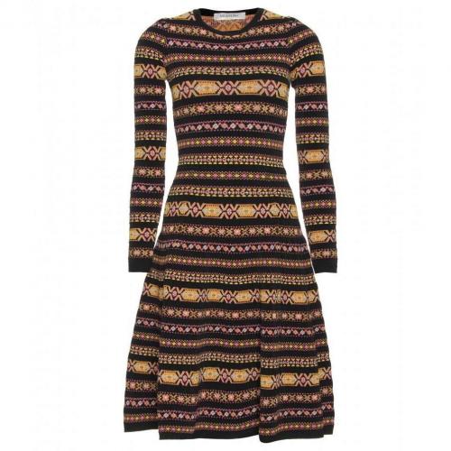 Valentino Gemustertes Stretch-Kleid
