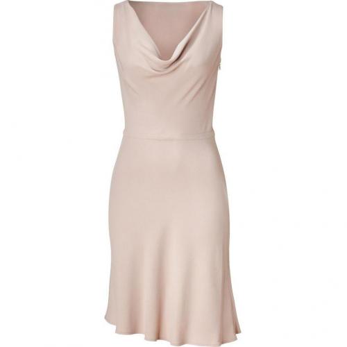 Valentino Nude Cowl Neck Swing Dress