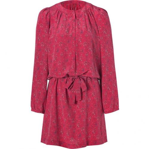 Vanessa Bruno Athé Ruby Red Printed Silk Dress