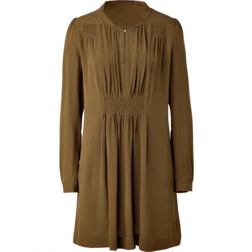 Vanessa Bruno Goldolive Pleated Silk Dress