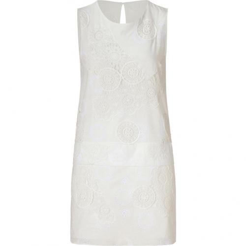 Vanessa Bruno White Lace Embroidered Cotton Dress