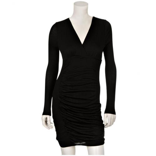 Velvet Jersey-Kleid Birdy Schwarz