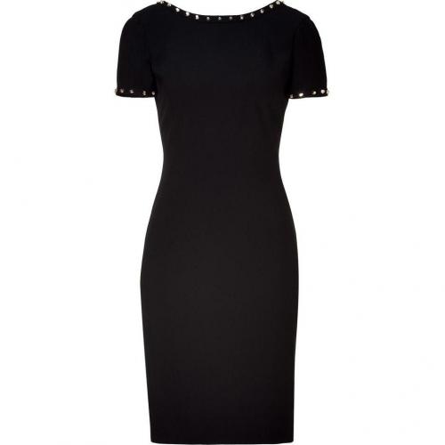 Versace Black Rock Stud Sheath Dress