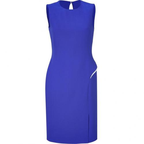 Versace Electric Blue Silk Sheath Dress