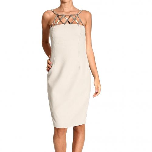 Versace Sleeveless metal web dress