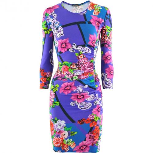 Versace Viola Multi Print Dress