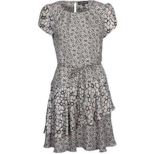 Warehouse Pretty Mix Floral Dress Jerseykleid beige schwarz 